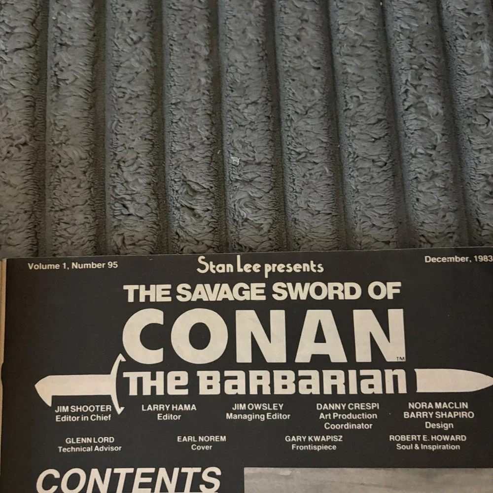 Savage Sword Of Conan Marvel Comics Lot 2 #93 #95 1983 Bronze Age Magazine B&W
